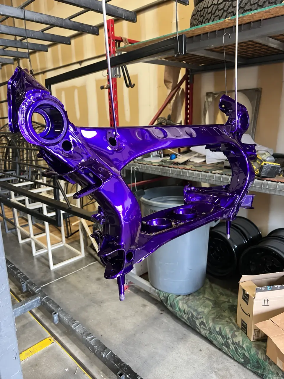 Glossy Purple Suspension Subframe