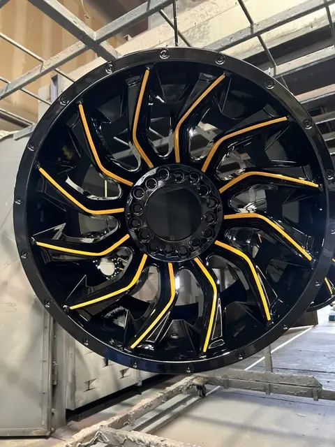 Black Gold Custom Powder Coated Wheel